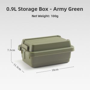 Compact Outdoor Storage Box for Camping Organizing