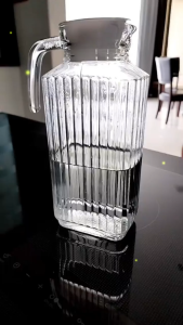 RakanKu MALAYSIA 1.7L Water Juice Food Grade Glass Jug Transparent Glass Serving Jug Cold & Warm Water Tea Beverage Drink Jug Jag Air 玻璃水壶