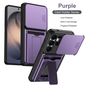 szhaiyu | Card Holder Slot Wallet Stand Phone Case for Samsung Galaxy S26 Ultra S26Plus A57 A27 A37 A17 A56 A36 A26 Lens Protective Cover