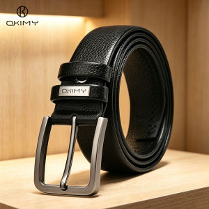 OKIMY Mens Belt Business Leisure Belt Split Cowhide Waist Belt Business Pant Belt Stylish Simple Nice Waistband Durable Belt