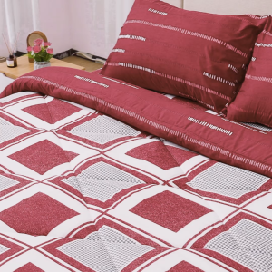 Kintakun Sprei Fitted 160/180/200 Motif Radinka Minimalis Aesthetic Duxe Microtex Tinggi 20cm 5in1