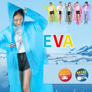 MIKADO - KP110 JAS HUJAN ANAK KARAKTER EVA JAS HUJAN DEWASA WARNA MANTEL RAIN COAT MURAH