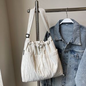 Korean Style Casual Large Capacity Tote Bag Crossbody Bag Fashionable Single Shoulder Bag Leisure Trendy Handbag