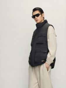 Guvet | New Black Goose Down Thin Vest Jacket For Autumn Winter 2025 Men
