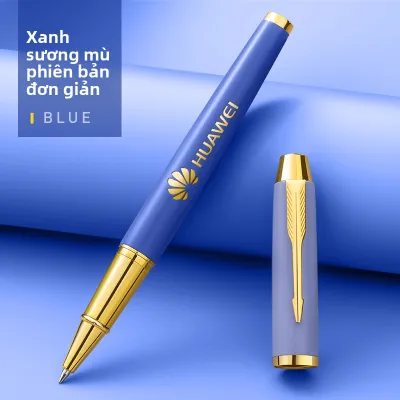 MINGZHUO | Bút Bi Kinh Doanh Màu Đen Kim Loại Có Khắc Logo
