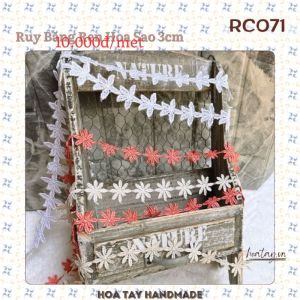 Ruy Băng Ren Hoa Sao 3cm RC071 -Nhẹ Nhàng & Tinh Tế