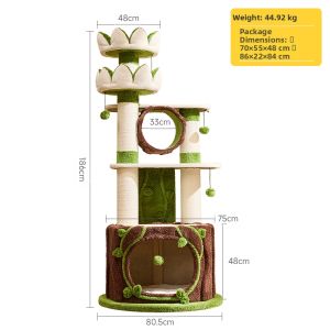 Cmisstree | Good Luck Lotus Castle Cat Play Set Large