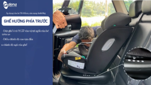 Ghế ngồi ô tô cho trẻ Galena YC57 Xoay 360o (Không Isofix) (0-12 tuổi chiều cao 40-150cm) (Chứng nhận Châu Âu ECE R129)
