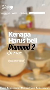 Stein Cookware Paket Diamond Panci Set Granite Series Steincookware