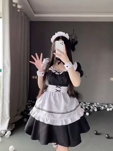 Lolita dress maid costume for women girl maid outfit lolita dress Maid Halloween cosplay dress maid uniform Full Set