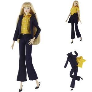 Girls Doll Clothes Velvet Jacket Suit Casual Wear 30cm Doll Outfit Changeable Toy Gift for Little Girls Fabric Material