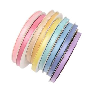 Double-Sided Decorative Fine Ribbon Hair Bundling Ribbon Gift Box Packaging Satin Hair Accessory for Braiding And Hairdressing