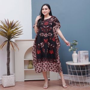 DASTER LOWO DRESS KALONG MOTIF METEOR LINGKAR DADA 130 RAYON TEBAL DAN ADEM BATIK PEKALONGAN