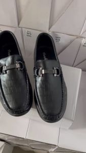 [Mới] 7702 Giày mọi giày lười giày công sở Nam mũi tròn da mềm khóa ngang Fashion thời trang thanh lịch size 39-44❣️💖