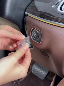 Crystal Transparent Protective Sticker for Car Ignition Switch Button Suitable for Start/Stop Button Protection Sticker