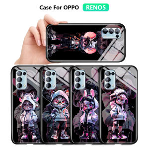 Hontinga Casing For Samsung Galaxy Note 10 Lite Plus Note 20 Ultra 8 9 S10 Plus Lite S10E S10+ S20 Ultra Plus S20+ FE Case Cute Cartoon fashion Anime characters Phone Case Tempered Glass Back Casing Hard Cases