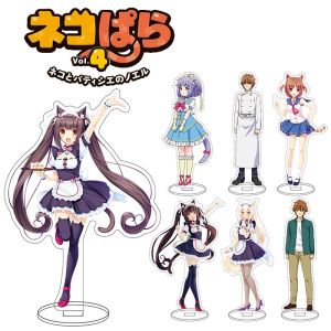 YF NEKOPARA Action Figure Anime Creativity Acrylic Model Toy 15CM Chocola Vanilla Maple Cinnamon Azuki Coconut home Decorate FY