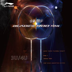 Li Ning BLADEX 900 SUN/MOON MAX (3U/4U) All Carbon Fiber Speed Professional Badminton Racket(100% Original)