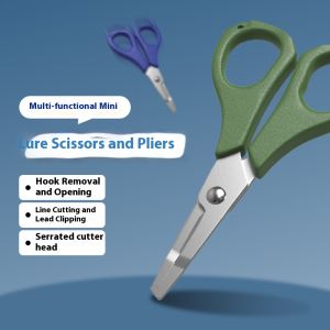 Luya Scissors Fishing Special Lead Leather PE Line Scissors Hook Taker Stainless Steel Mini Multi functional Pliers Accessories