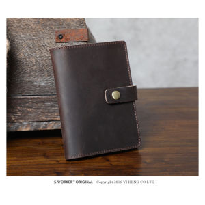 Chất Lượng Cao Tự Nhiên Ngựa Điên Da Không Khí Du Lịch Vé Túi Đựng Hộ Chiếu Mens Handmade Da Bò Thật Giấy Phép Lái Xe Trường Hợp Thẻ Tín Dụng ID Chủ