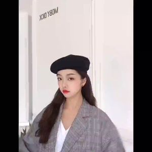 Topi Baret Korea Wanita Dewasa Gaya Retro Octagonal Fashion Kekinian Aksesoris Korea BRT1 YARRA