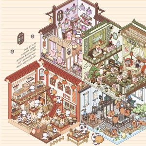 XINMO | 3D Stereoscopic House Stickers Deco