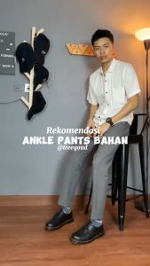 Treegoud Ankle Pants Chino Dan Ankle Pants Bahan Jumbo Pria Celana Panjang Formal Non Formal