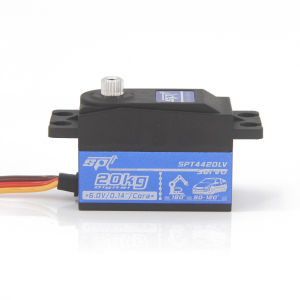 Servo Kỹ Thuật Số Kim Loại SPT 4420LV 20KG Kiểu Dáng Thấp 25T Dành Cho Xe RC 1/10 1/12 Robot Cánh Cố Định SCX10 TRX4 Wltoys - Servo Thân Ngắn