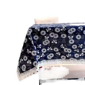 Vải Dệt Cotton Lanh Họa Tiết Hoa Phong Cách Dân Tộc Trung Hoa Dùng Để Trang Trí Bàn Ăn Và Bàn Trà Hình Chữ Nhật in Hoa Cổ Điển