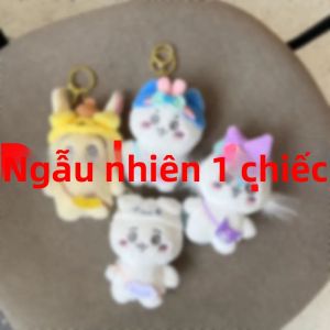 Bandai | Mặt Dây Chuyền Búp Bê Nhồi Bông Dễ Thương - Phong Cách Hoạt Hình Hachiware Usagi Momonga Trang Trí Cặp Đi Học Nhỏ Mô Hình ACG Dành Cho Lứa Tuổi Từ 14 Trở Lên