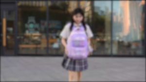Balo Ulzzang Học Sinh Cấp 1 Cấp 2 Dễ Thương Xinh Xắn Chống Gù Chống Nước Dành Cho Bé Gái Tặng Kèm Gấu Bông Hình Con Thỏ Và Phụ Kiện