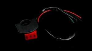 Three Wire Handlebar Headlight Switch High Low Beam LED Control Button For Motorcycle Scooter Modification