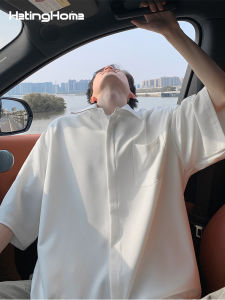 HetingHOME | Bold Fashionable Couples White Short Sleeve Shirt