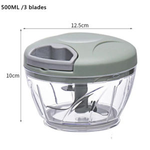 500/900ML Manual Meat Mincer Garlic Chopper Hand Pull Press Crusher Vegetable Grinder Chili Onion Cutter Kitchen Cooking Tools