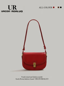URCDN RDALVO | Red Leather Small Handbag
