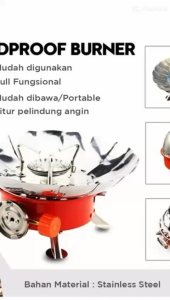 Kompor Camping Gas Alat Masak Bunga Anti Angin Kompor Portable Kompor Gunung Bisa Cod Bayar Ditempat