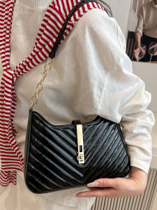 เกาหลี ดีไซน์ ทันสมัย กระเป๋าสะพาย ผู้หญิง ใหม่ 2025 กระเป๋าถือตารางเพชร หลากหลาย มีสไตล์ กระเป๋าใต้วงแขน นุ่ม PU หนัง