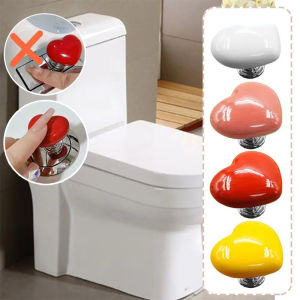 Toilet Tank Button Aid Cabinet Drawer Knob Heart Shape for Home Apartment Hotel Building Furniture Wardrobe Pull Door