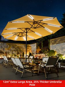 MEIDIHUAFU | Triple Head Outdoor Sun Umbrella