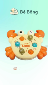 Đồ Chơi Đập Chuột Hình Cua Cho Bé Từ 6 Tháng Tuổi - Bé Bông Mint Shop - Đồ Chơi Thủ Công Cho Bé Nhỏ