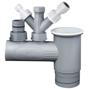 Kitchen Sink Drain Pipe Submarine Brand ABS Material Three Way Four Way Odor Proof Fitting Accessories for Dishwasher And Water Purifier