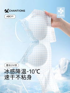 Áo Ngực Vải Nylon Mỏng Thoáng Khí Mùa Hè Cho Nữ Áo Ngực Không Đường May Chống Chảy Xệ Nâng Ngực Nhỏ Áo Ngực Không Dây