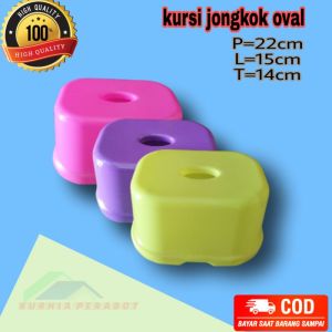 kursi bangku jongkok oval lubang