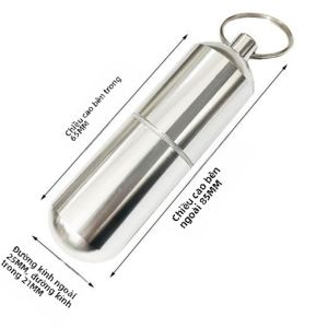 Hộp Đựng Thuốc Chống Thấm Nước Bằng Kim Loại Ngoài Trời Hộp Đựng Thuốc Nhỏ Hộp Đựng Que Đánh Răng Hộp Đựng Cotton Swab Hộp Đựng Tai Hộp Đựng Thuốc Di Động