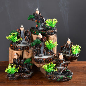 Waterfall Design Zen Incense Burner Tea Ceremony Ornament