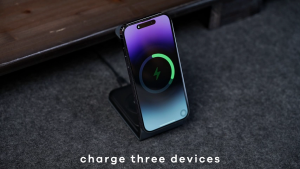 【Remax】3-in-1 Magnetic Holder & Wireless Charger RP-W85 - Fast Charge Aluminum Alloy USB-C for Phone/Watch/Earbuds Upgrade-Free