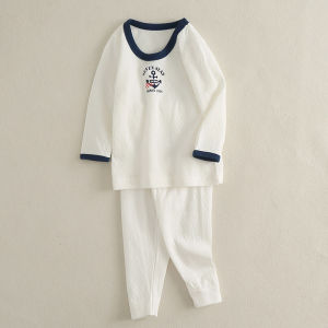 Pure Cotton Warm Underwear Set for Boys Baby Autumn Clothes Inner Wear Childrens Clothing Spring Autumn Japanese Style Kids Clothes