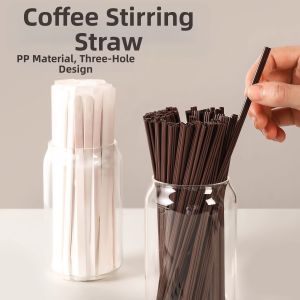 Disposable Separately Packaged Thick & Thin Straws Suitable for Bubble Tea and Coffee Stirring Food-Grade For Children