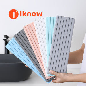 I know Quick Dry Absorbent Diatomite Mat Diatomite Pad for Dishes Toothbrush Diatom Mud Dish Drying Dish Draining Mat Non-slip