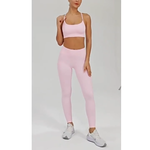 Set đồ thể thao nữ XGYM – Áo bra & quần legging dài chất dệt kim tập gym yoga zumba chuẩn form